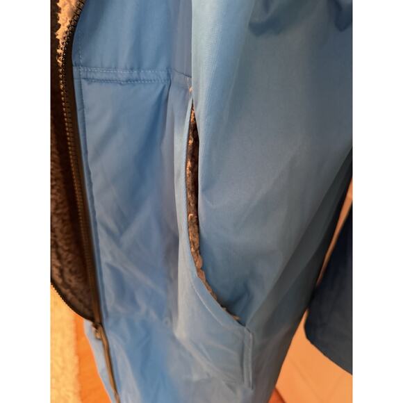 Malo’o Swim Parka Dry Coat Unisex XL Blue Full-Zip Hooded Fleece Lined Long - Picture 11 of 11